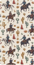 Mazeann Western Cowboy Retro Cacti Crib Sheets Soft Breathable Fitted Cotton Baby Crib