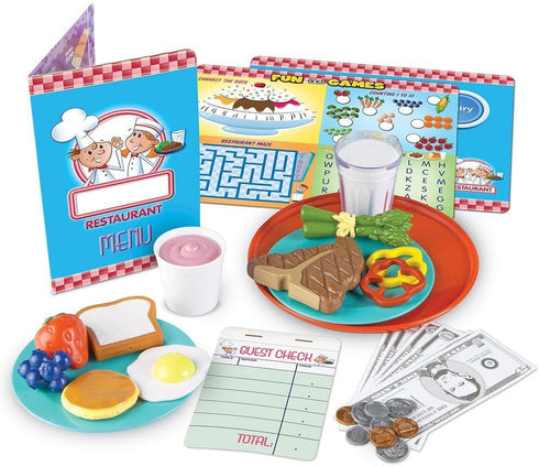 Learning Resources Serve It Up! Play Restaurant - 35 Pieces, Ages 3+,