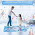 Dance Mat Toys for Girls: 8-Button Frozen Dance Pad with Wireless Bluetooth, LED Light, Birthday Gifts for Kids
