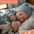 17-Inch 3+ ADFO Lifelike Reborn Baby Dolls Silicone Full Body Boy - Soft Body Realistic-Newborn Full Body Vinyl Real