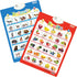 6Pcs Electronic Interactive Alphabet Wall Chart - ABC Learning Toys for Kids, Talking 123s, Animals & Vegetables