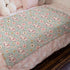 Baby Pig Boho Retro Floral Blanket, 30x40, Farm Animal Flannel Soft Swaddle for Boys and Girls