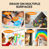 12 Set 3+ Jar Melo Dustless Chalk for Kids, PCS Sidewalk Chalk with Holder, Washable and Non-Toxic, Colored Chalk