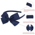7Rainbows Cute Navy Blue Bow Headband for Back to School Girls Toddlers