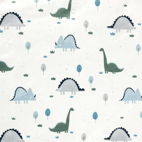 Lush Decor 32" 16" 5", Baby Dinosaurs Roar Soft & Plush Changing Pad Cover, x x Dusty Teal & Gray