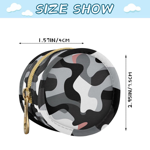 YETTASBIN Camo Portable Pacifier Holder Case with Metal Hook Buckle & Zipper for Diaper Bag and Stroller, Versatile