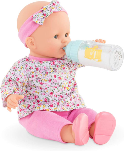 Corolle Magic Milk Bottle Baby Doll Accessory - Makes 3 Sounds, for use with 14" and 17" Baby Dolls (Batteries Included)