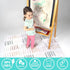 JumpOff Jo - Large Baby Splat Mat for Under High Chair, Booster Seat, Tabletop, Food Catcher - Protect Floor and Carpet