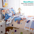 4-Piece Set Set Toddler Bedding for Boys - Soft & Skin Friendly Toddler Bed Includes Toddler Comforter, Flat Sheet