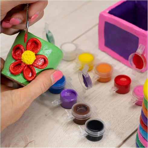 Galt Toys First Pottery Kids' Craft Kits, Clay and Paint for Ages 6 Years Plus