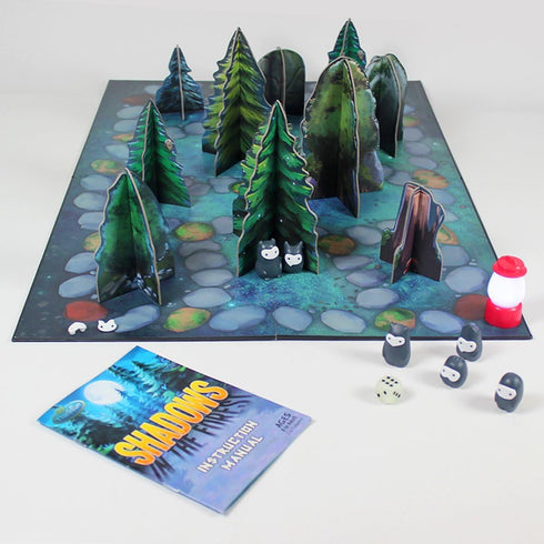 ThinkFun Shadows in the Forest - Unique Play-in-the-Dark Board Game | Ideal for Kids and Adults | Stimulating Brain