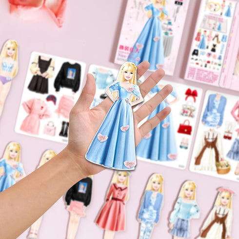 Magnetic Dress Up Paper Dolls - Girls Ages 4-7, Pretty Princess Game, Dress Up Toys, Imaginative Birthday Gifts