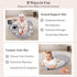 Foryoomi 4 1 Tummy 0-12 in Time Mat with Educational Cards, Play Mat & Sitting Support for Newborn Months, Infant Baby