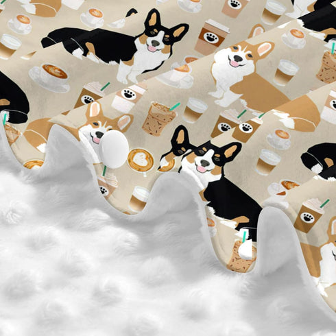 Norchzi 39x27.5 Inches Corgi Gifts for Corgi Lovers Baby Car Seat Canopy Cover Multi Use Nursing Cover for Newborn
