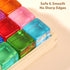 1 2 3 2-4 Set, Woodtoe Large Building Blocks for Toddlers, Montessori Toys for Year Old Boy Girl, No Choking Hazard