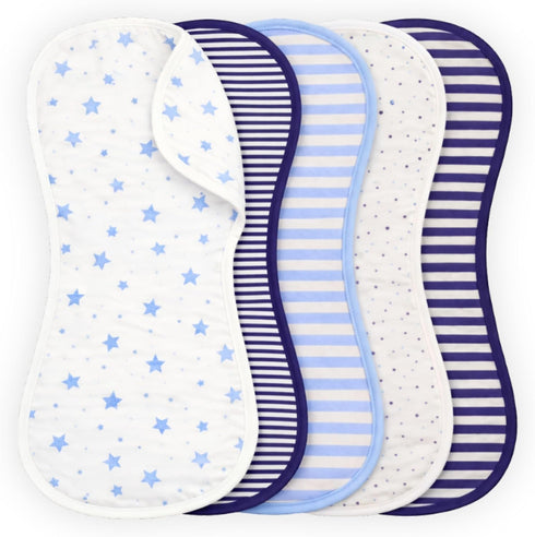 Tom Tom's Kids + Baby Organic Baby Burp Cloths 5 Pack -