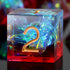 Shiny D&D Dice - Handmade Double Layers Sharp Edge Die with Gift Case for Dungeons and Dragons