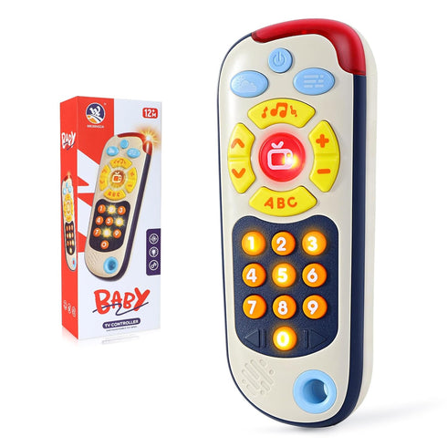 Orzbow Baby Remote Control Toy with Music, Realistic TV Remote Toy with