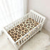 CZXW 52" 28" Cheetah Leopard Print Crib Sheets Fitted x Natural Cotton Soft & Breathable for Baby Crib Mattress