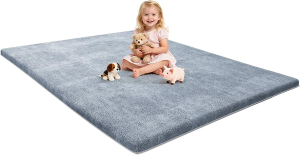 Omzer Baby Play Mat for Floor - Comfortable 1.3'' Thick Playpen Mat