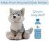The Petting Zoo Wolf Stuffed Animal, 12 Inch Grey Wolf Plush Toy, Gifts for Kids, Wild Onez Zoo Animals