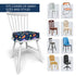 4 Inch Toddler Booster Seat for Dining Table, Portable Booster Seat for Kitchen Chair, High-Density Foam Cushion