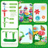 YEEBAY Flower Garden Building Toys for Girls Age 3-7 - STEM Gardening Pretend Toys, Stacking Game, Educational Activity