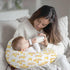 Wicbfdfv Cute Yellow Ducks Boats Nursing Pillow Cover Stretchy and Soft for Baby Girls Boys Rubber Duck Ships Bubble