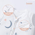 Mosebears Sleep Sack Baby Winter Wearable Blanket with 2-Way Zipper, 2.5 TOG Cotton Unisex (White Animal, 0-6 Months)