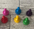 CLUE Game Replacement Game Mover Parts Set of 6 - Mr Green, Miss Scarlett, Professor Plum, and More