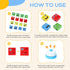 Safmord 3+ (64 16 1Bell) Montessori Puzzle Game for Kids - Wooden Face Changing Magic Cube Game, Educational Face