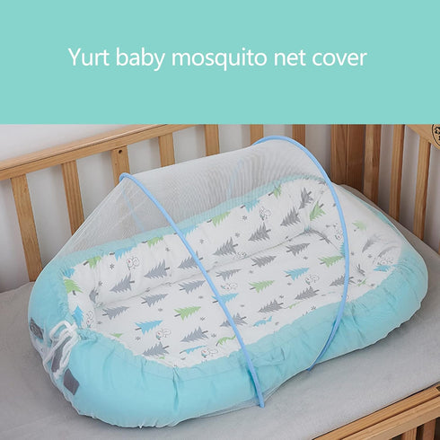 Psdndeww Baby Crib Mosquitoe Net Portable Foldable Infant Bed Canopy Netting Folding Net Tent