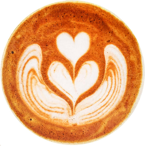 Love Coffee Latte Blanket, 300GSM Double Sided Funny Gift Throw with Realistic Super Soft Food Pouch, Novelty Blanket