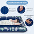 Set 4 2-in-1 Costzon Inflatable Toddler Travel Bed, Kids Air Mattress w/Electric Pump, Sides Safety Bumper