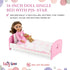 14 Inch Set Set, Emily Rose Doll Bed with Matching Pajamas | Includes Wooden Bed, Bedding and PJs | Doll Furniture