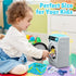Playset Set Kids Toy Washing Machine, Realistic Pretend Play Appliance for Girls, Interactive Toy Dollhouse Furniture
