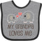 inktastic My Grandpa Loves Me Baby Bib