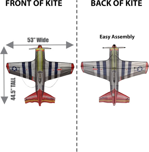 WindNSun FlightZone Kites - Aviation Themed Airplane and Space Shuttle Kites for Kids and Adults