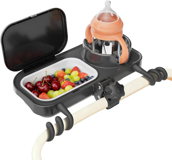 Universal Stroller Snack Tray, Compatible with Nuna Uppababy Mockingbird, Stroller Snack Tray