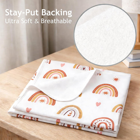 31"x40" ROCCED Baby Bed Pad Waterproof Washable Reusable Large Toddler Mattress Protector Incontinence Pads Sheet Cover