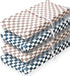 FIGEPO 4 Pack Checkered Changing Pad Covers Neutral Breathable Fitted Baby Sheets Nursery