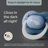 Tommee 6-18 Symmetrical 100% Pack 4 Tippee NightGlow Pacifiers, Months, Glow in the Dark, Nipple, BPA Free Silicone