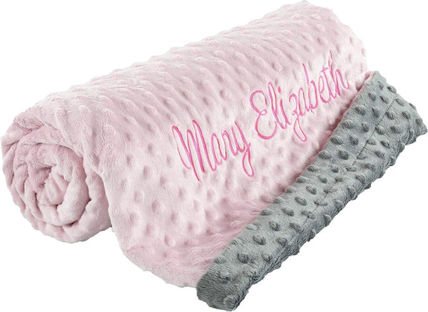berry bebe Personalized Baby Blanket for Girls and Boys, Ships from USA