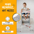 The Mat Buddy 4-Sided 30 Count 100% 40x47 Disposable Splat Mats for Under High Chair with Adhesive, - Waterproof
