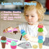 Gifts2U Kids,45 Set,Pretend 3 4 5 6 Ice Cream Cart Toys for Pcs Ice Cream Play Play Store with Storage Trolley,Food