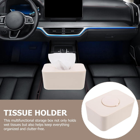 Luxshiny Diaper Wipes Dispenser, Dustproof Tissue Storage Box Case, Silicone Baby Holder Refillable Wipe Container