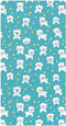 miaozhen Cotton Baby Crib Sheets for Boys Girls Soft Breathable Cartoon Cute White
