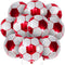 KatchOn Red Soccer Balloons - 18 Inch, Pack of 10 for Soccer Party Decorations