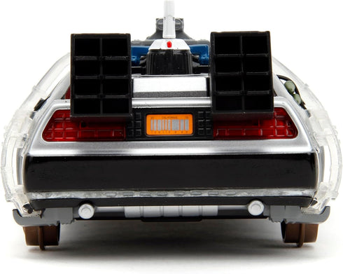 Back to The Future Part III 1:24 Time Machine Rail Wheels - Die-Cast Car for Kids and Adults