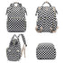 Yusudan Backpack Diaper Bag for Baby Boys Girls, Waterproof Large Nappy Bags for Mom & Dad (Checkered)